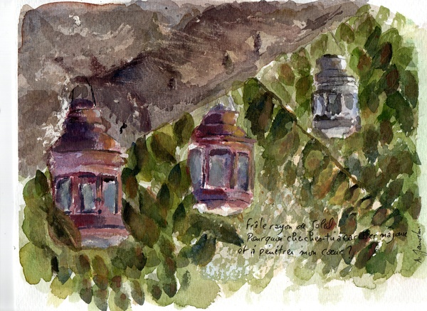 The lanterns